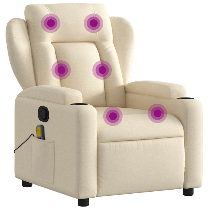 Massagefåtölj Färgad Tyg