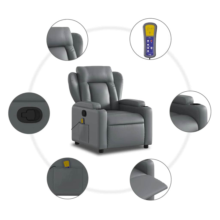 Massagefåtölj Konstläder