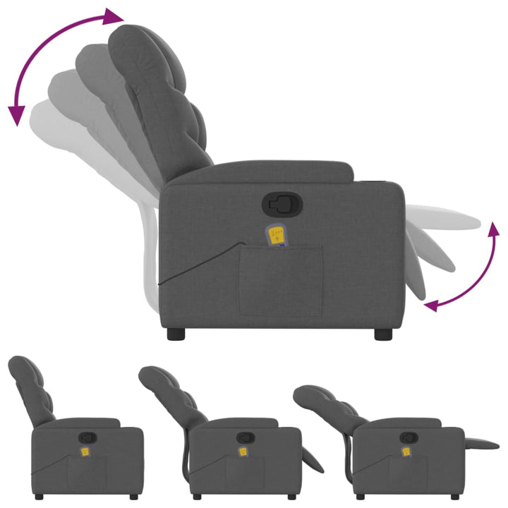 Massagefåtölj Tyg