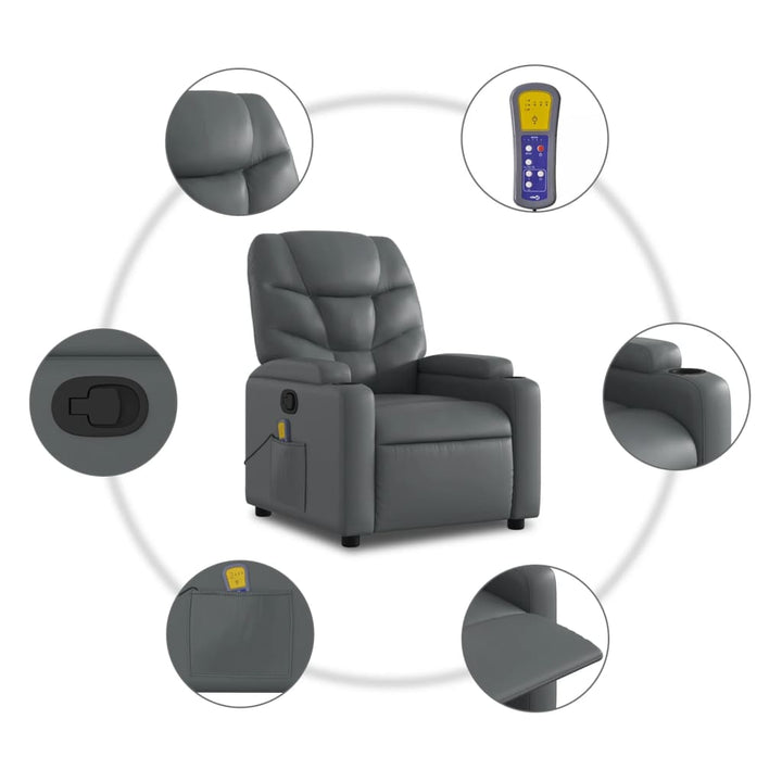 Massagefåtölj Konstläder