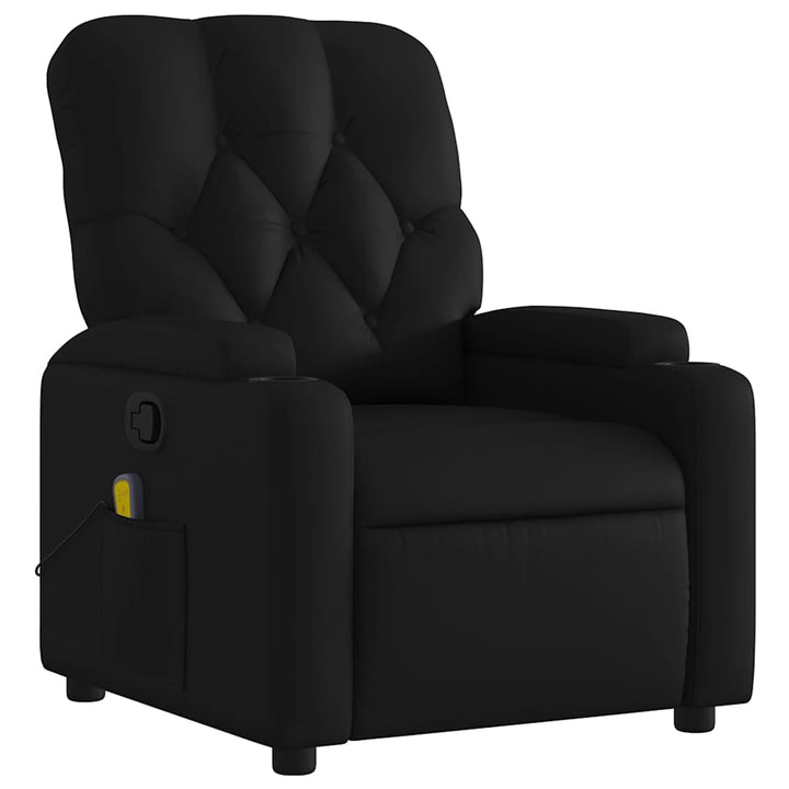 Massagefåtölj Svart Konstläder