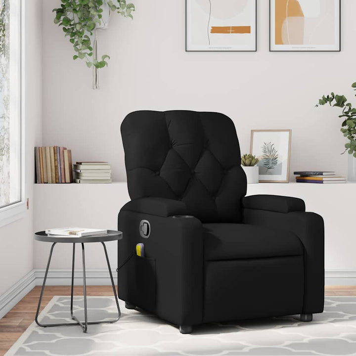 Massagefåtölj Svart Konstläder