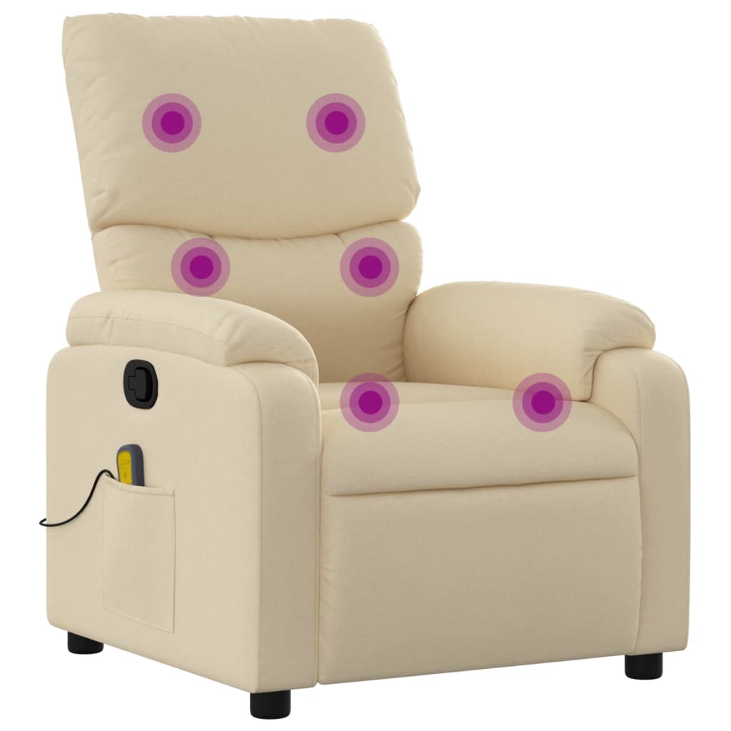 Massagefåtölj Färgad Tyg