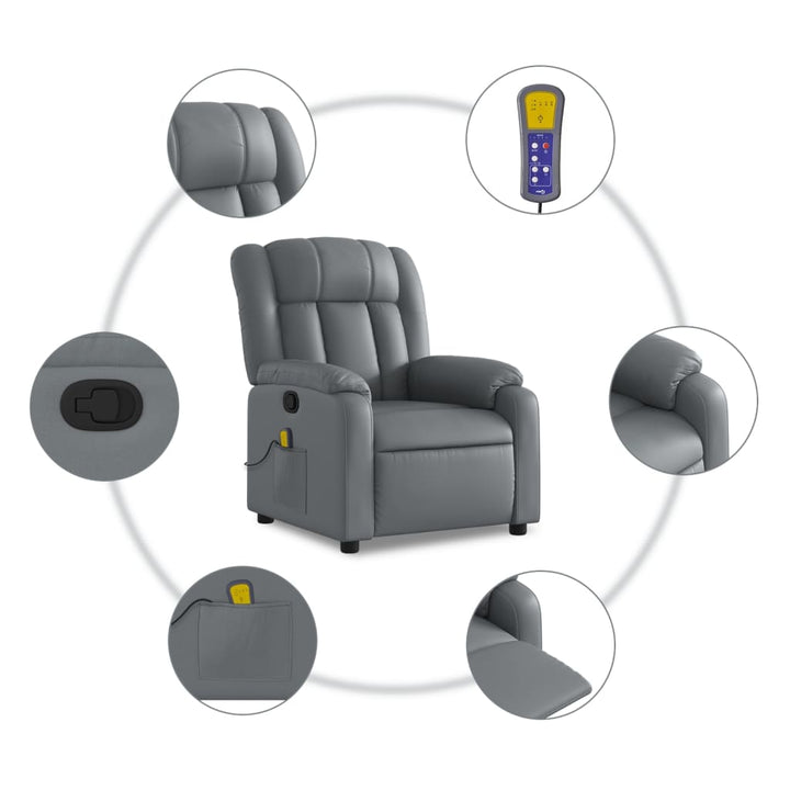 Massagefåtölj Konstläder