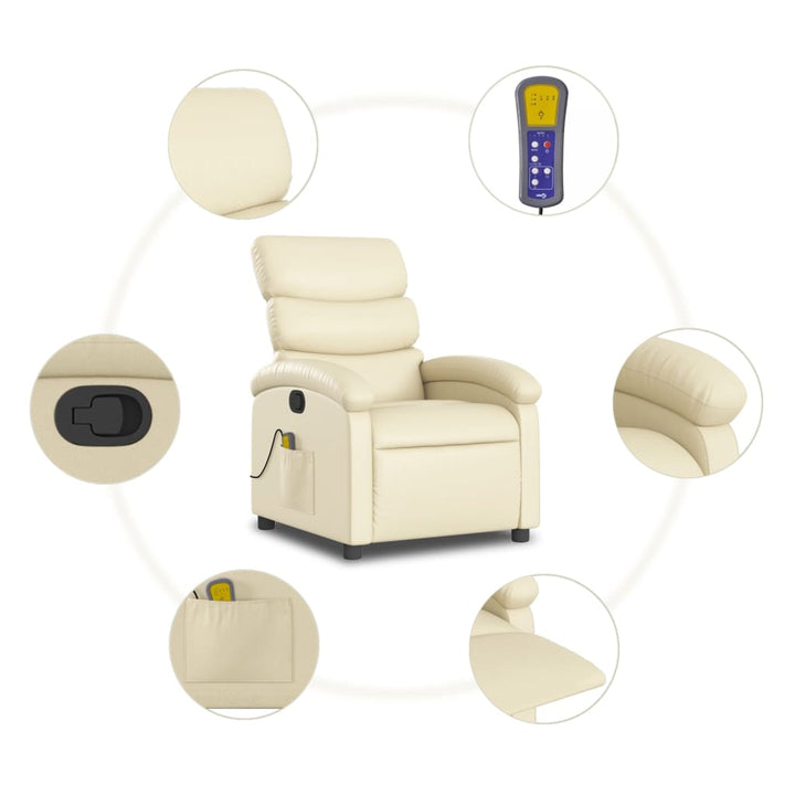 Massagefåtölj Färgad Konstläder
