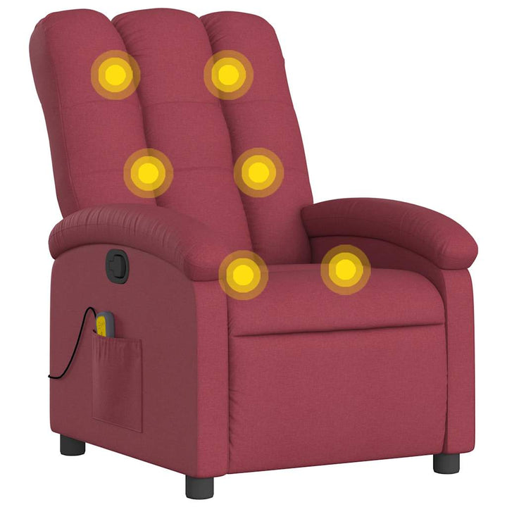 Massagefåtölj Tyg