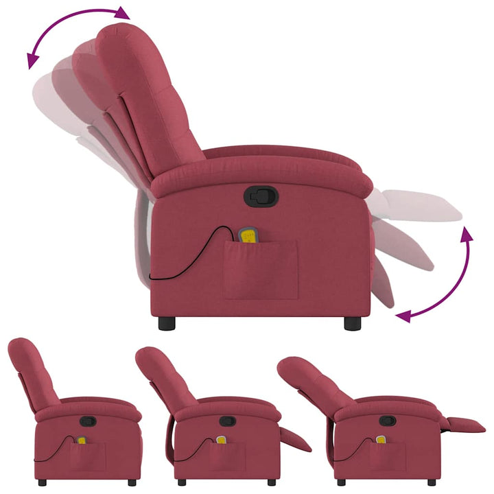 Massagefåtölj Tyg