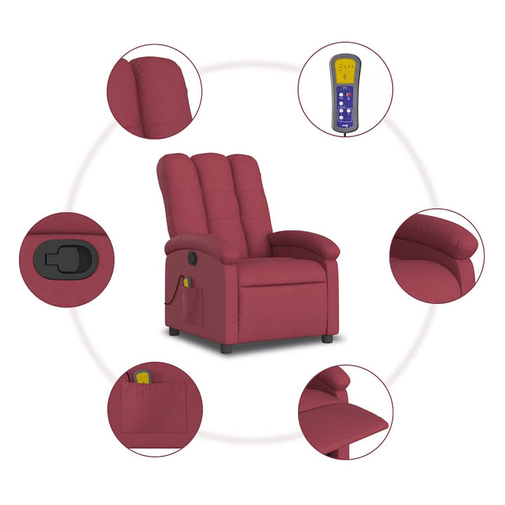 Massagefåtölj Tyg