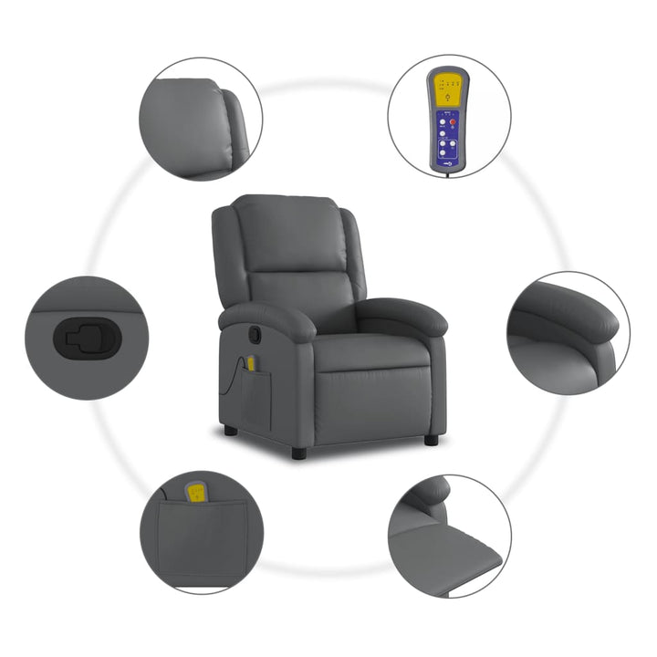 Massagefåtölj Konstläder