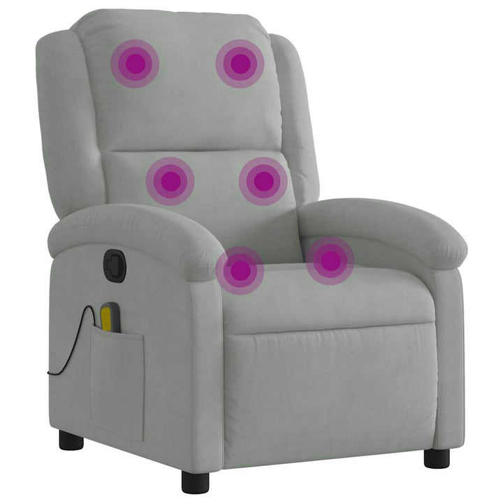 Massagefåtölj Sammet