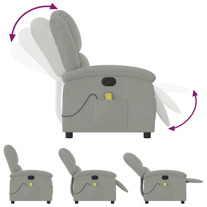 Massagefåtölj Sammet