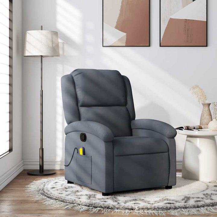 Massagefåtölj Sammet