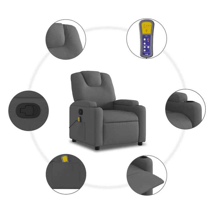 Massagefåtölj Tyg