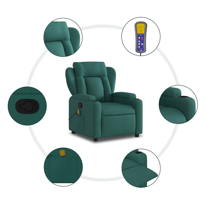 Massagefåtölj Tyg