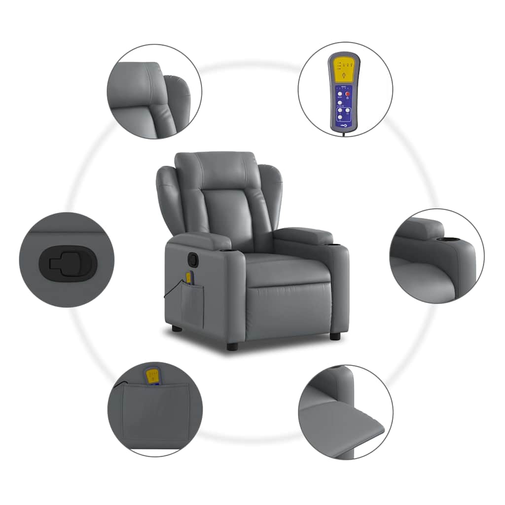 Massagefåtölj Konstläder