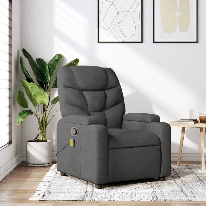 Massagefåtölj Färgad Tyg