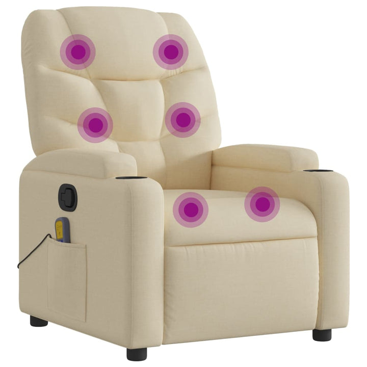 Massagefåtölj Färgad Tyg