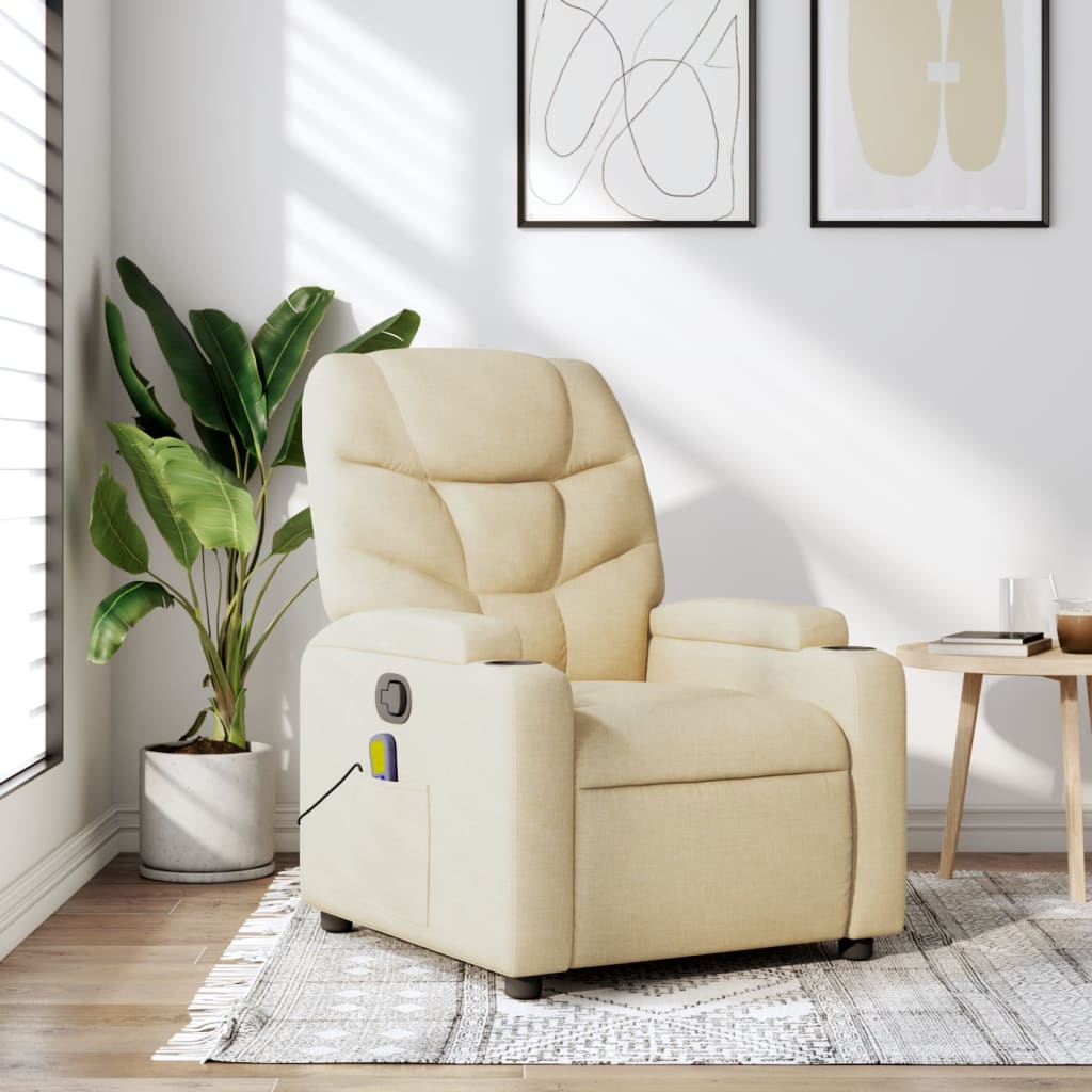 Massagefåtölj Färgad Tyg