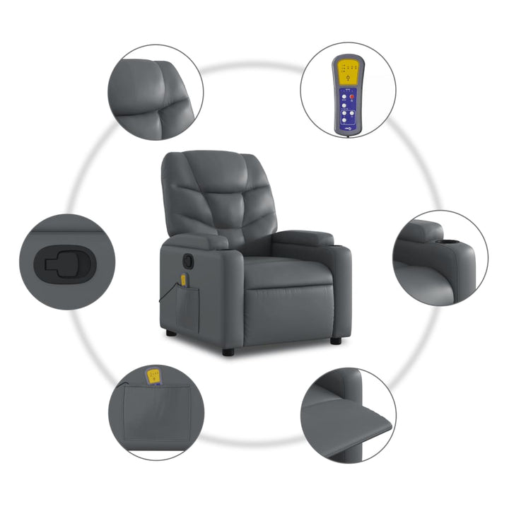 Massagefåtölj Konstläder