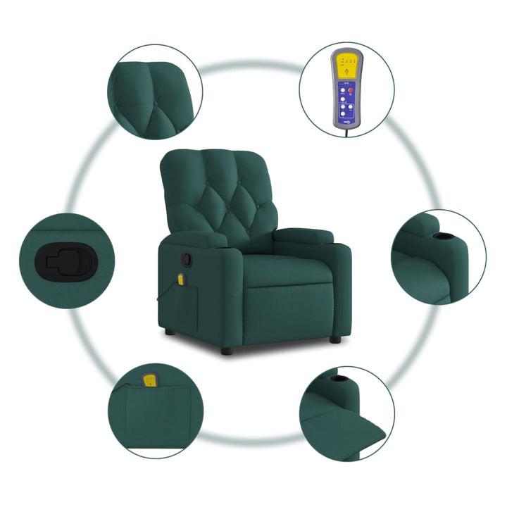 Massagefåtölj Tyg