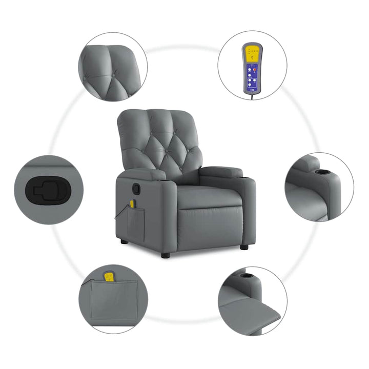 Massagefåtölj Konstläder