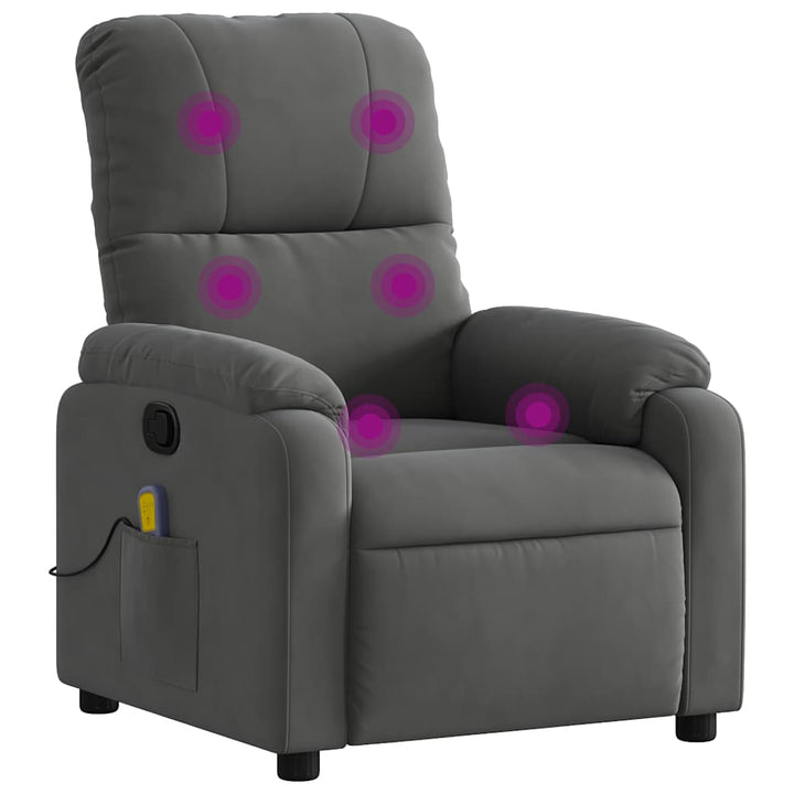 Massagefåtölj Mikrofibertyg