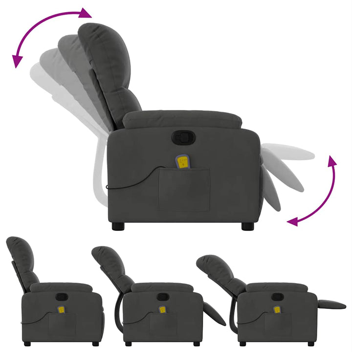 Massagefåtölj Mikrofibertyg