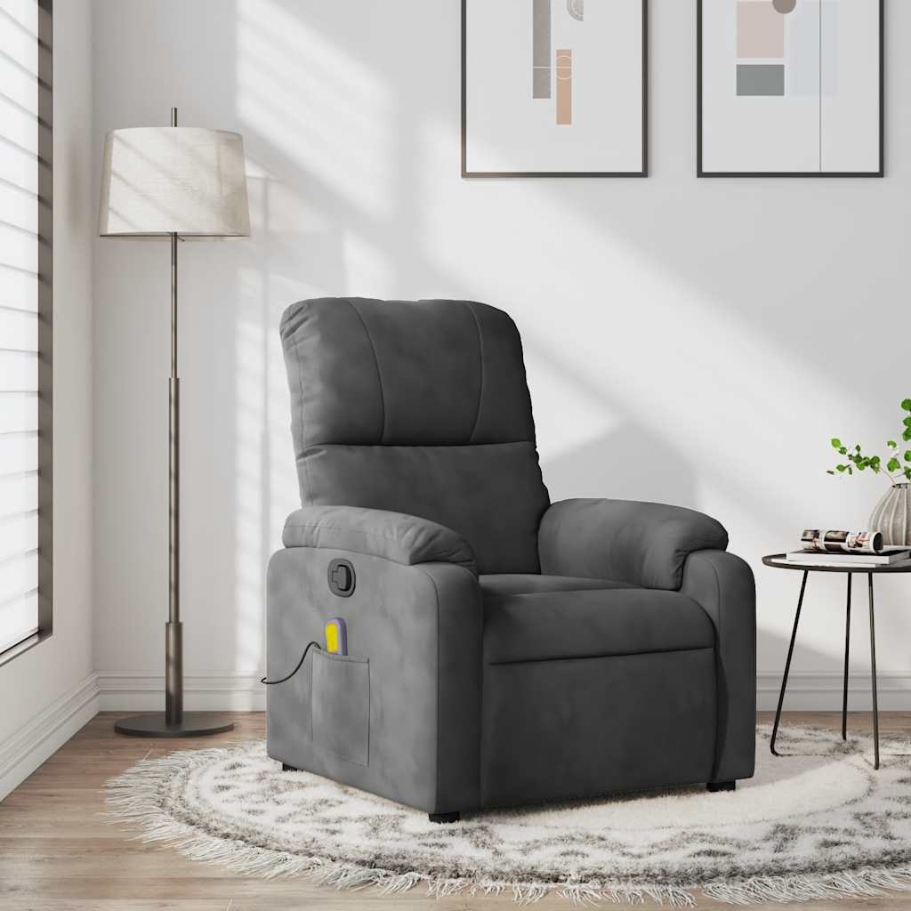 Massagefåtölj Mikrofibertyg