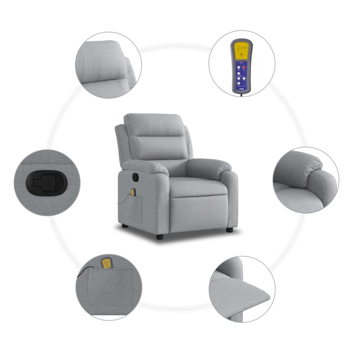 Massagefåtölj Tyg