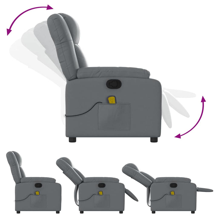 Massagefåtölj Konstläder