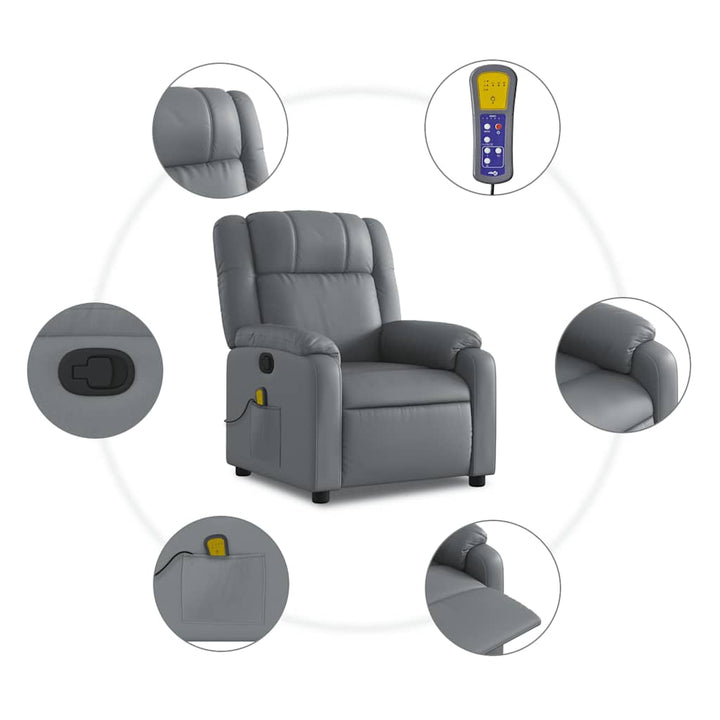 Massagefåtölj Konstläder