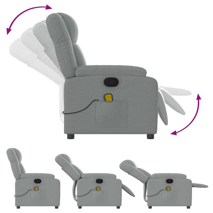 Massagefåtölj Tyg