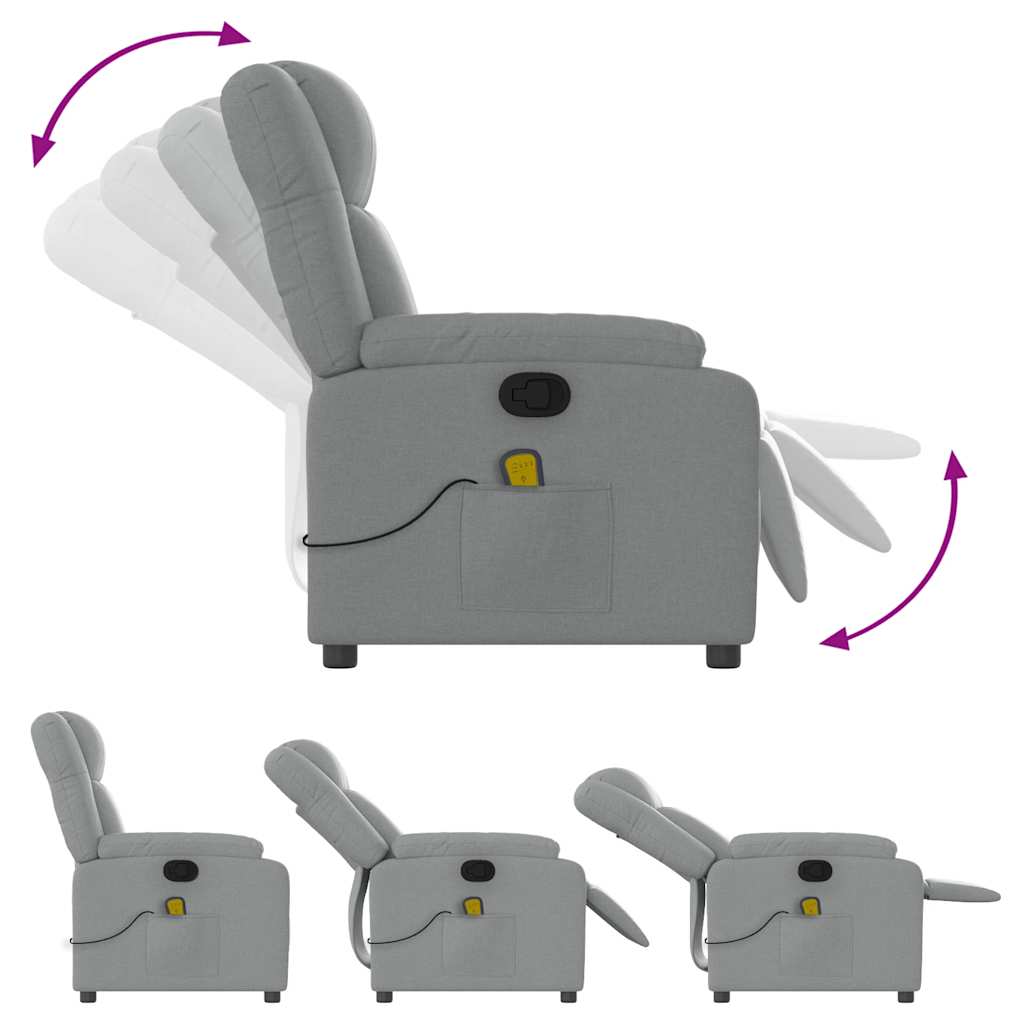 Massagefåtölj Tyg