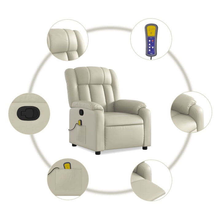 Massagefåtölj Färgad Konstläder