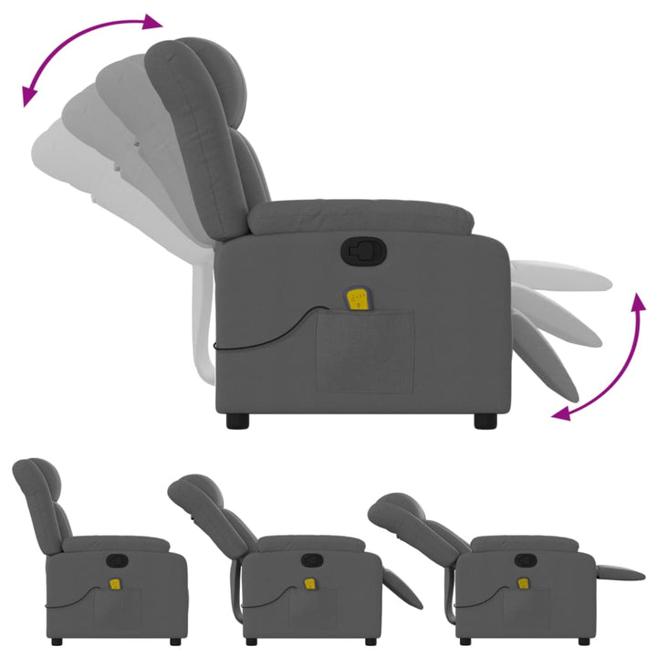 Massagefåtölj Tyg