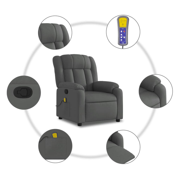 Massagefåtölj Tyg