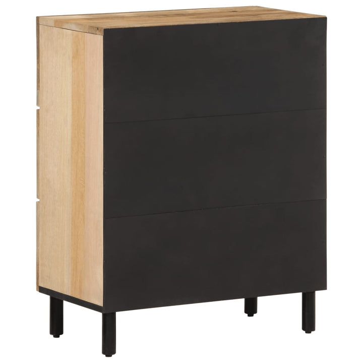 Sidoskåp 2 St 60X33X75 Cm Massivt Mangoträ