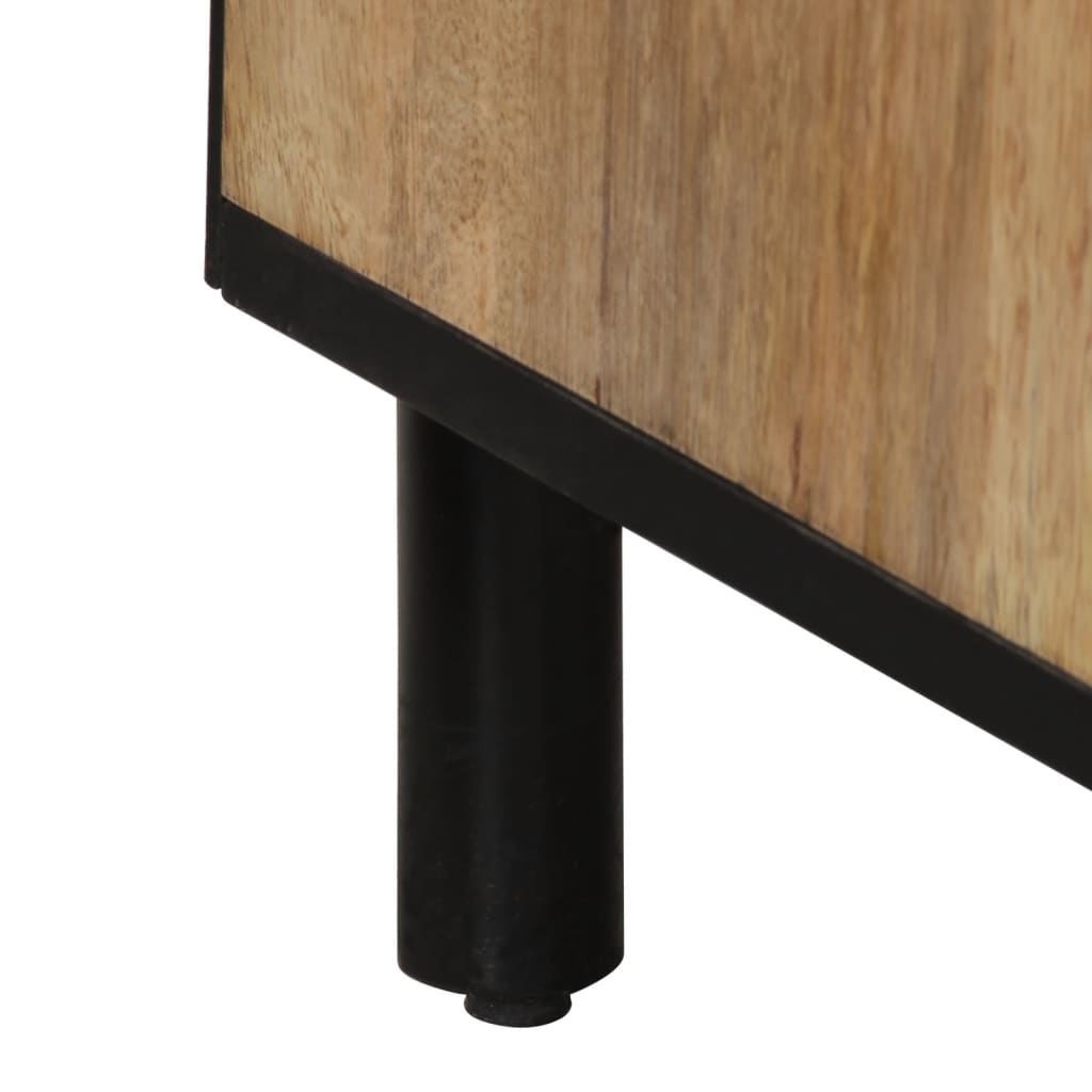 Sidoskåp 2 St 60X33X75 Cm Massivt Mangoträ