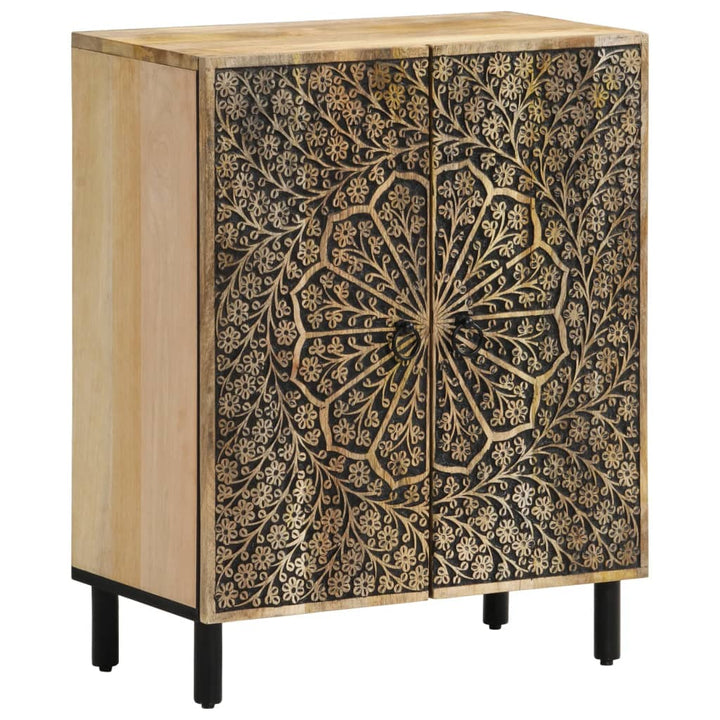 Sidoskåp 3 St 60X33X75 Cm Massivt Mangoträ