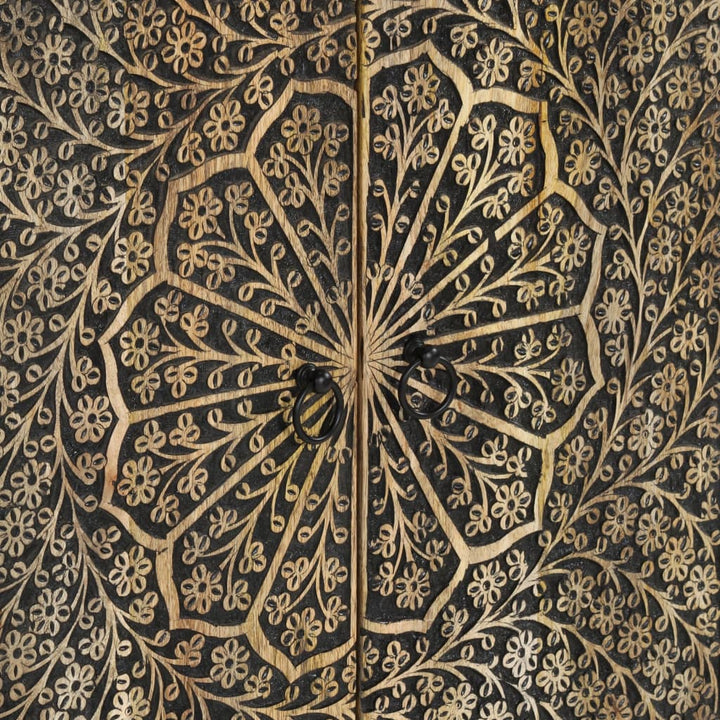 Sidoskåp 3 St 60X33X75 Cm Massivt Mangoträ