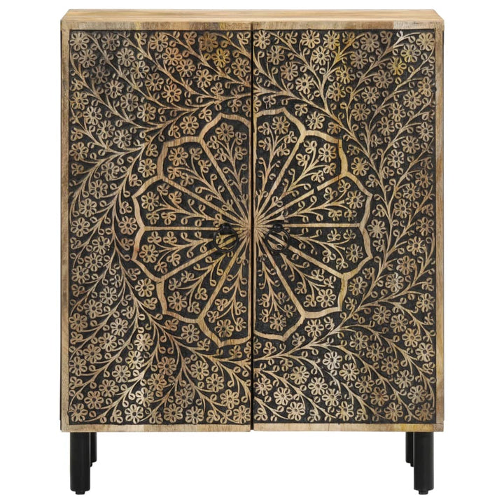 Sidoskåp 3 St 60X33X75 Cm Massivt Mangoträ