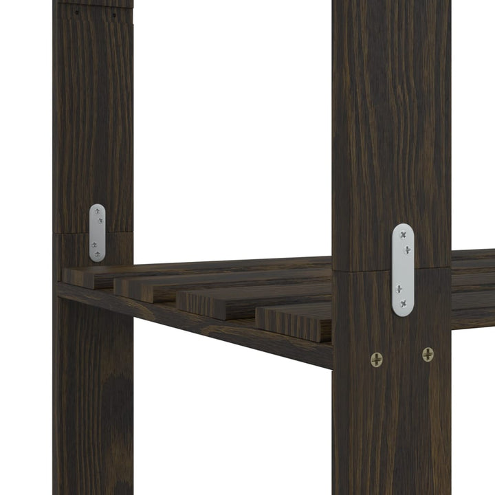 Förvaringshylla 3 Hyllplan 80X38X90 Massiv Furu