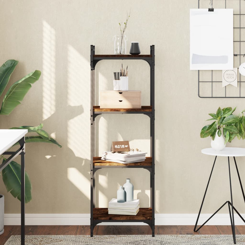 Bokhylla 4 Hyllplan 60X30X Konstruerat Trä
