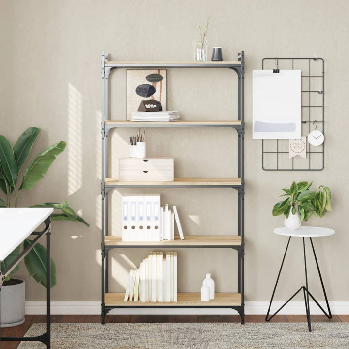 Bokhylla 5 Hyllplan 60X30X Konstruerat Trä