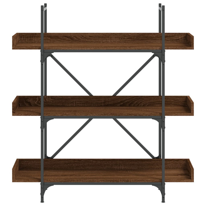 Bokhylla 3 Hyllplan 100X33X108,5 Cm Konstruerat Trä