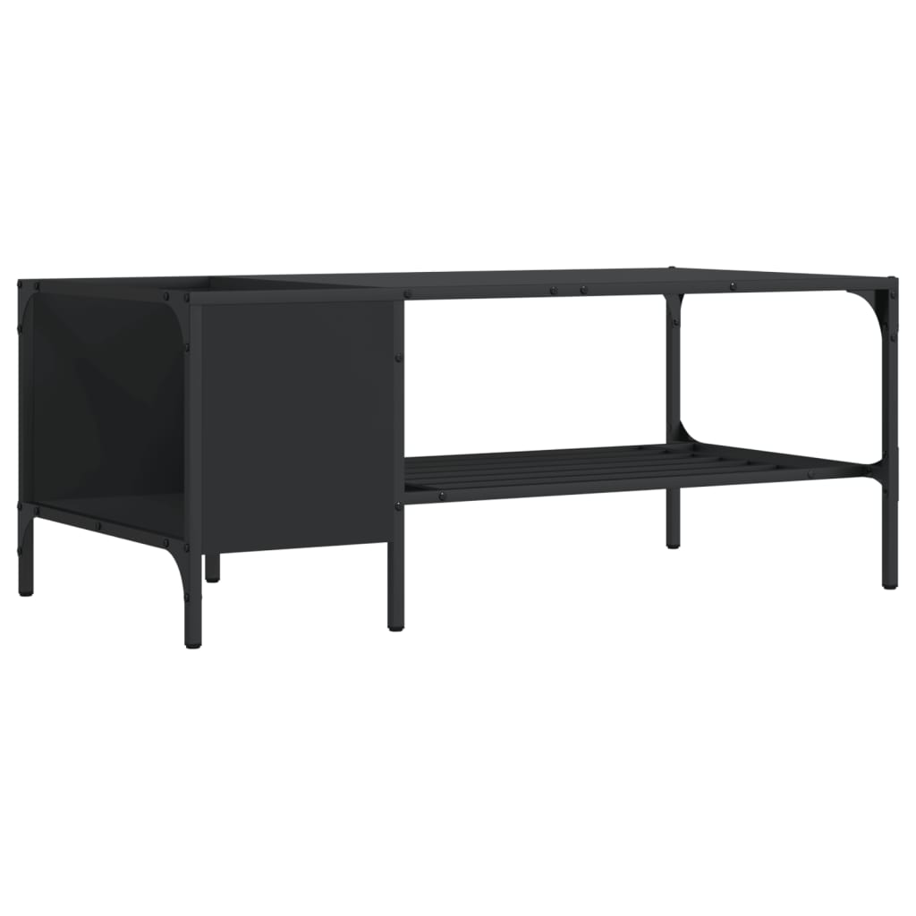 Soffbord Med Hylla 100X51X40 Cm Konstruerat Trä