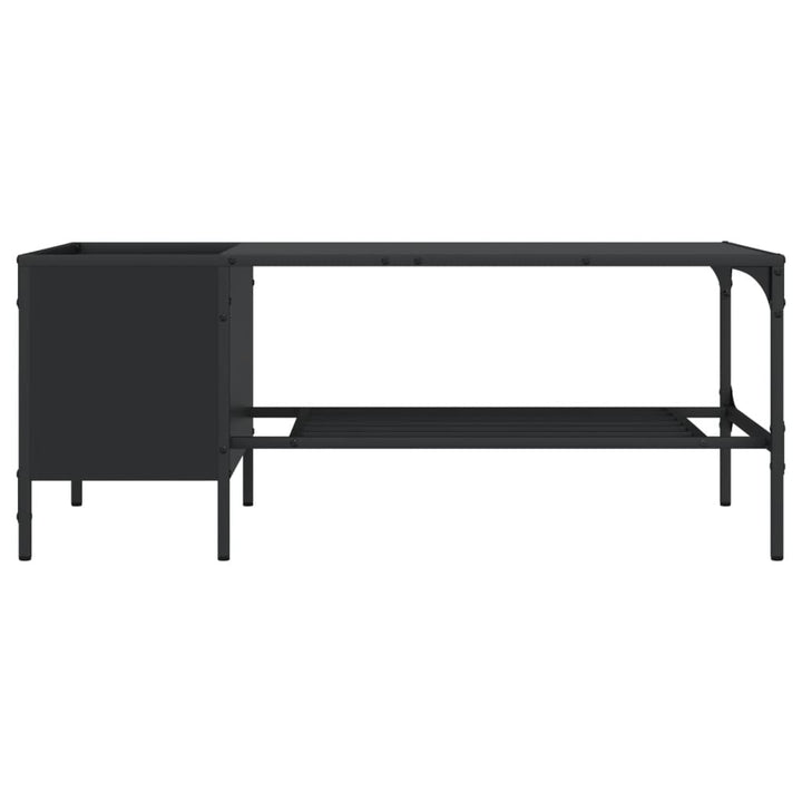 Soffbord Med Hylla 100X51X40 Cm Konstruerat Trä