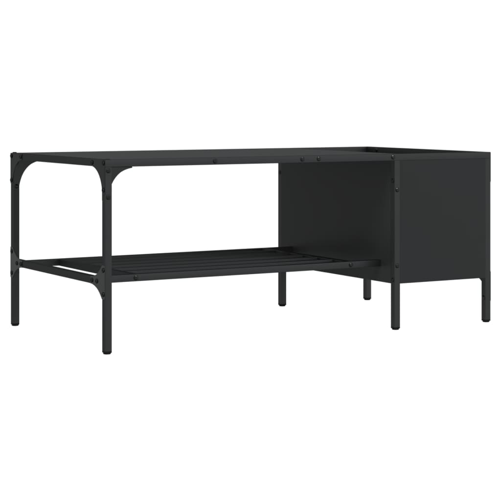 Soffbord Med Hylla 100X51X40 Cm Konstruerat Trä