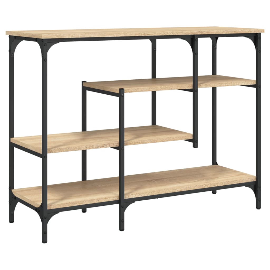 Konsolbord Med Hyllor Sonoma-Ek 100X35X75 Cm