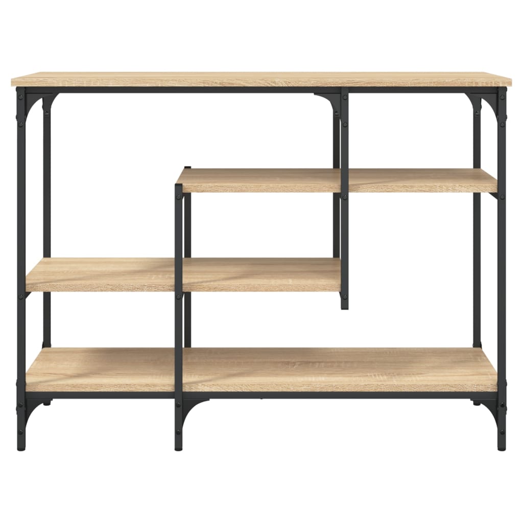 Konsolbord Med Hyllor Sonoma-Ek 100X35X75 Cm